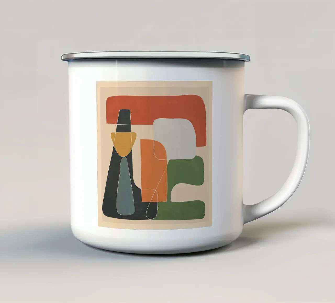 Modern Abstract Art II tazza in smalto da cityart