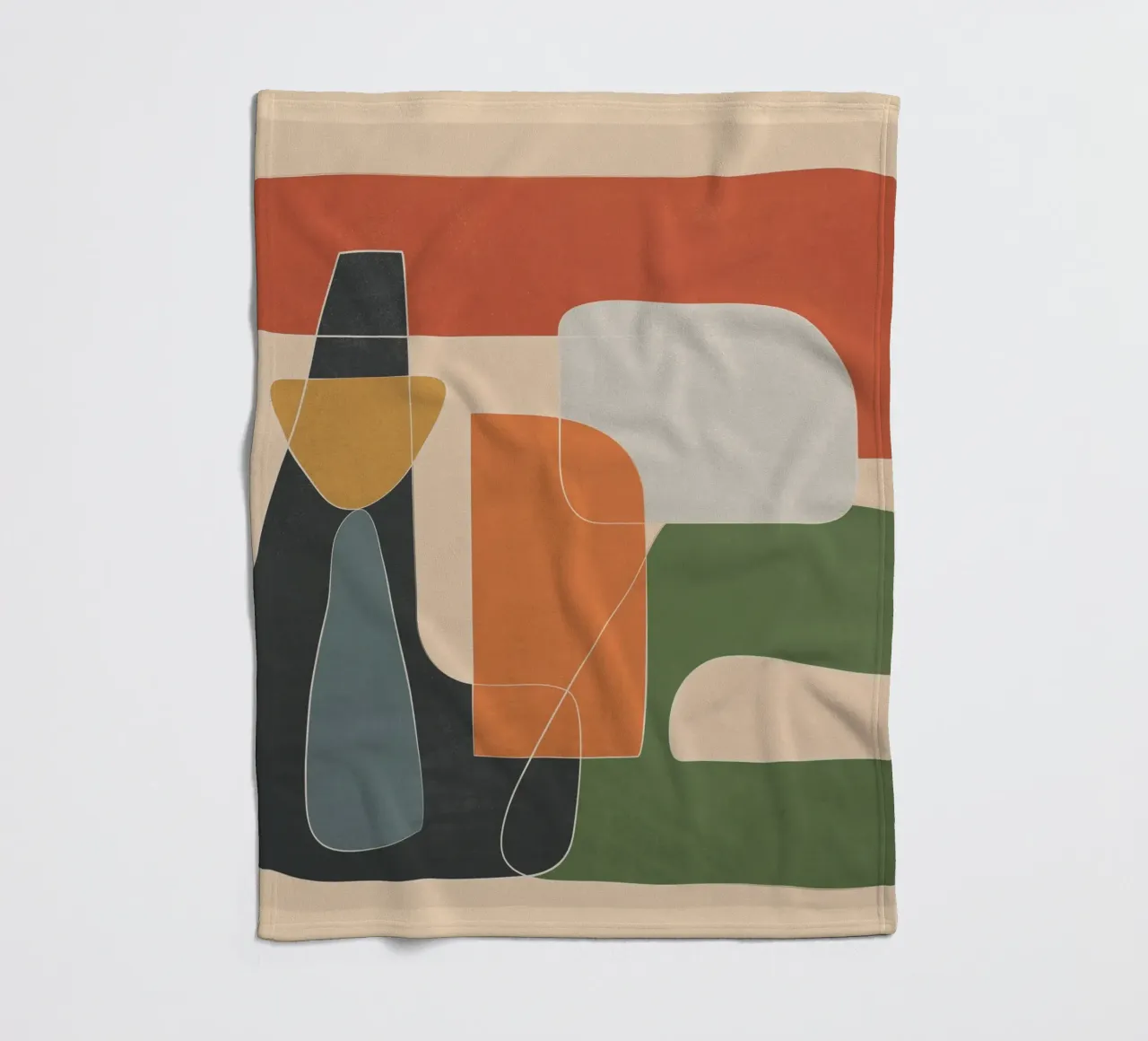 Modern Abstract Art II coperta in pile da cityart