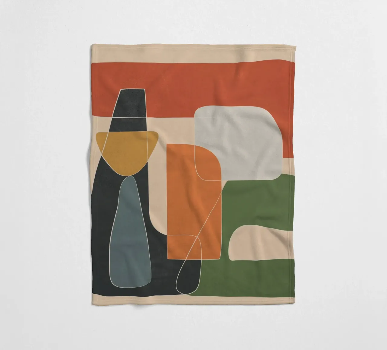 Modern Abstract Art II coperta in pile da cityart