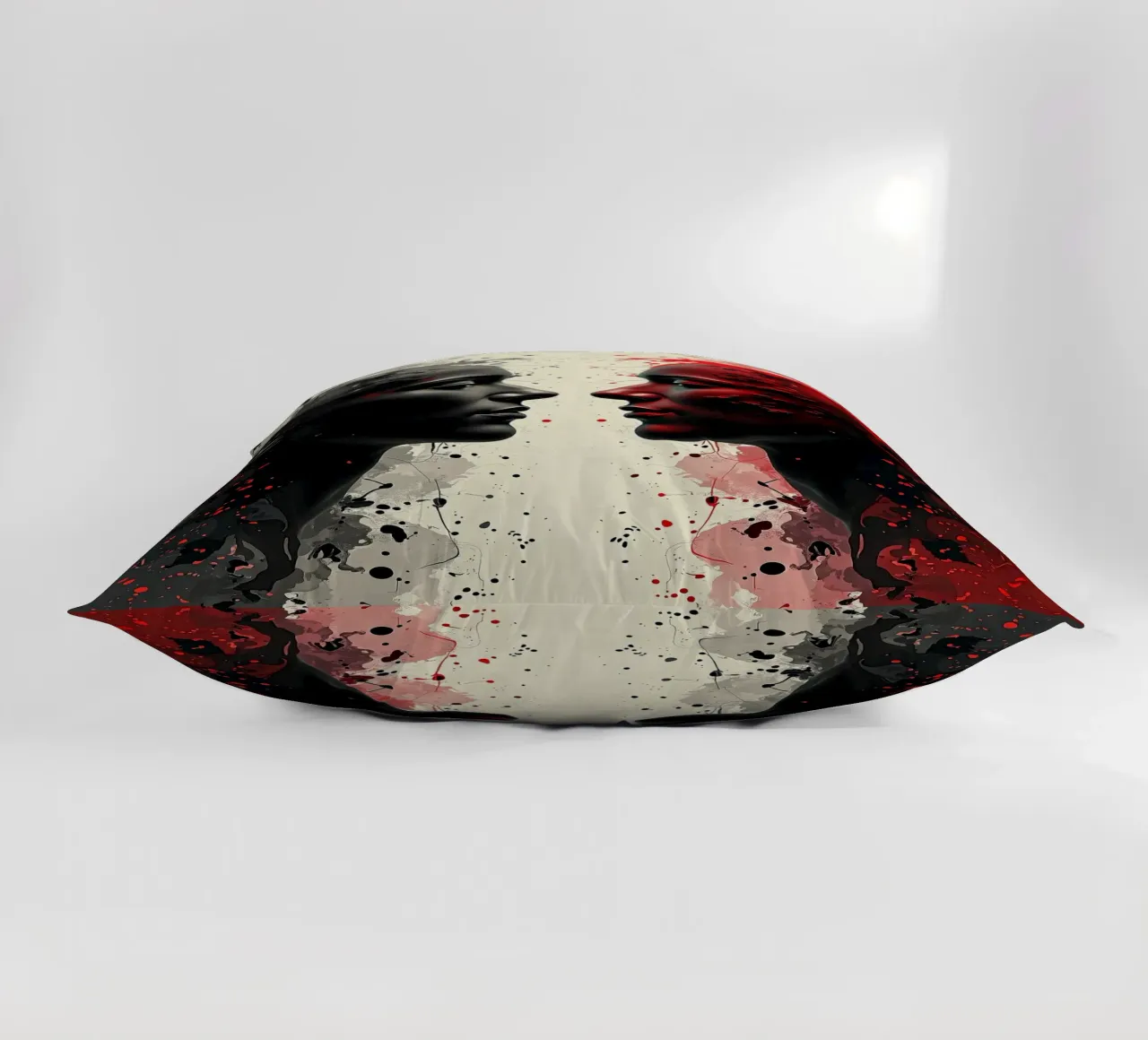 Immagine_specchio_rosso_7 cuscino da AI-Portraits by LK