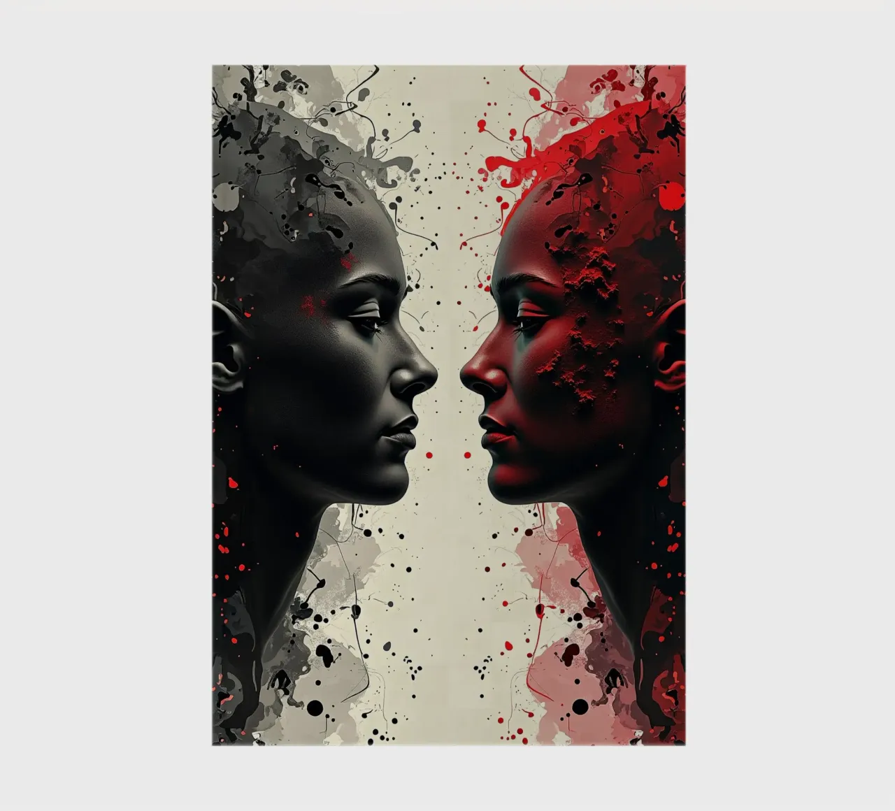 Mirror_image_red_7 notebook by AI-Portraits by LK