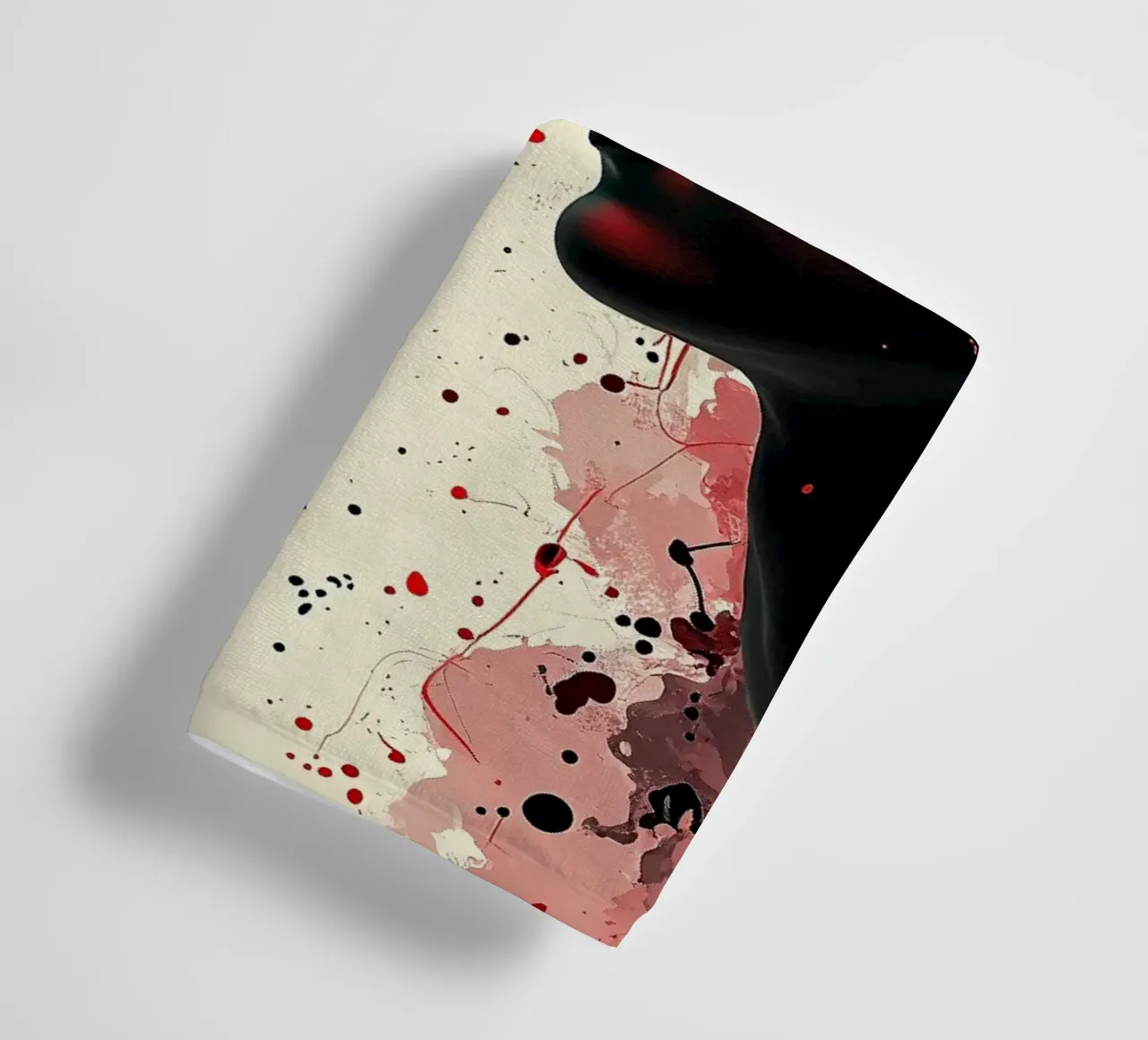 Mirror_image_red_7 towel by AI-Portraits by LK