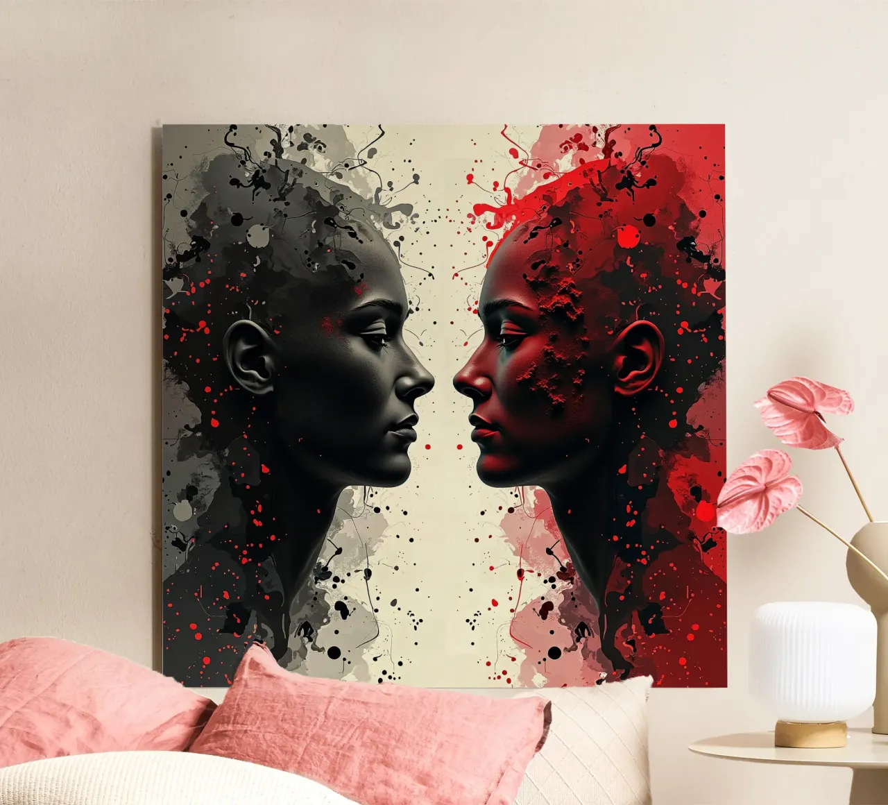 Immagine_specchio_rosso_7 pannello forex da AI-Portraits by LK