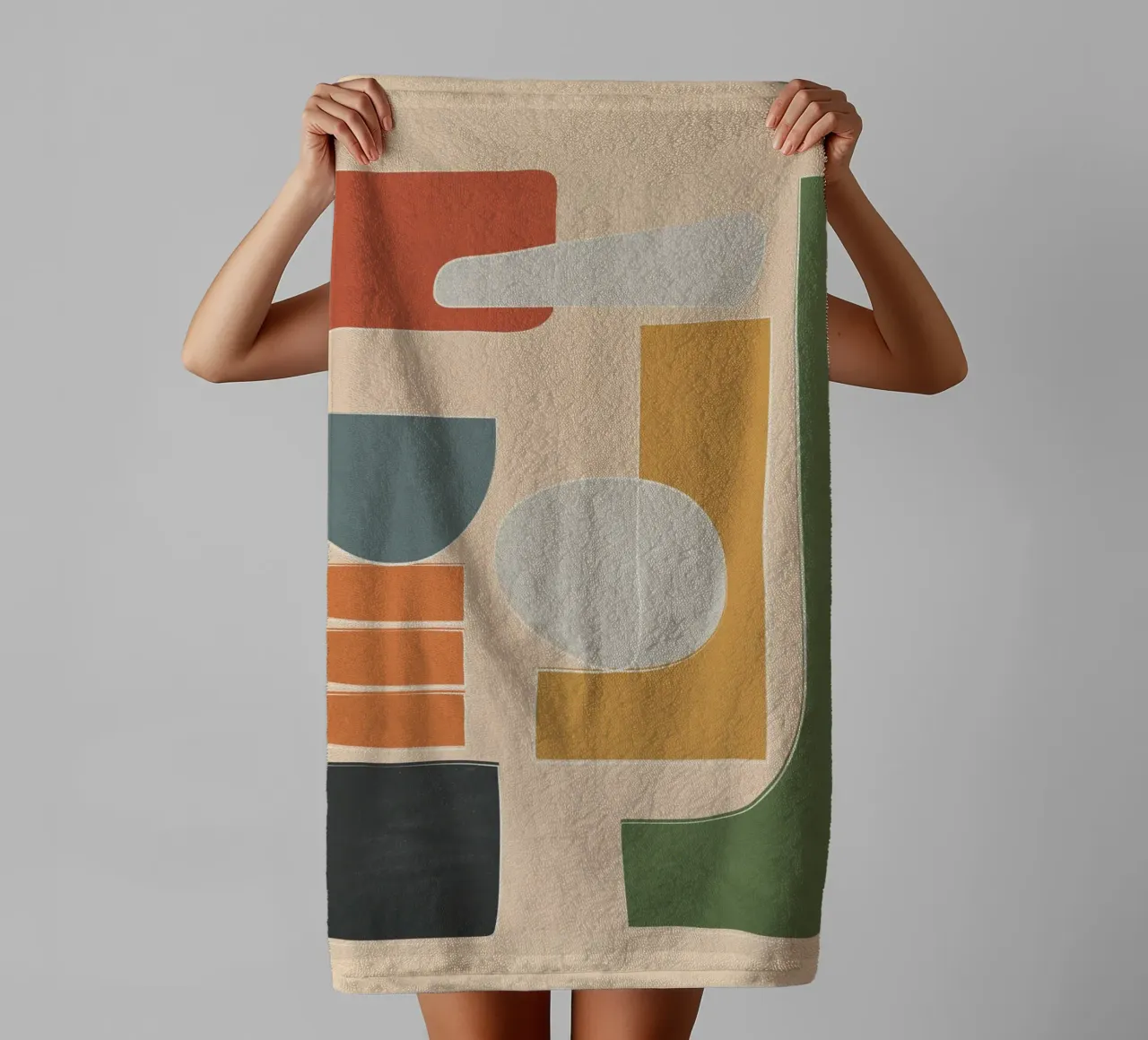 Modern Abstract Art III towel by cityart