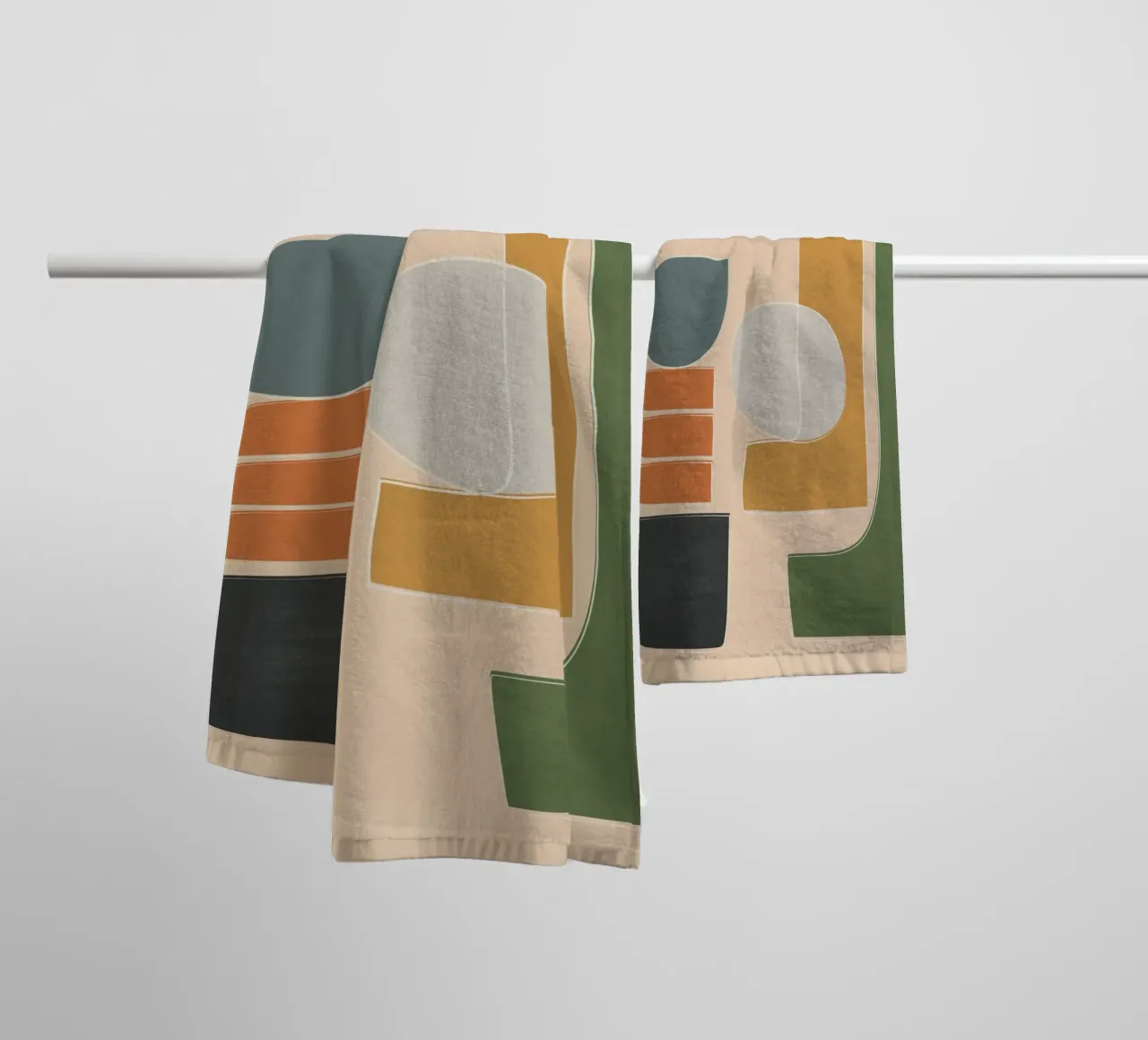 Modern Abstract Art III towel by cityart