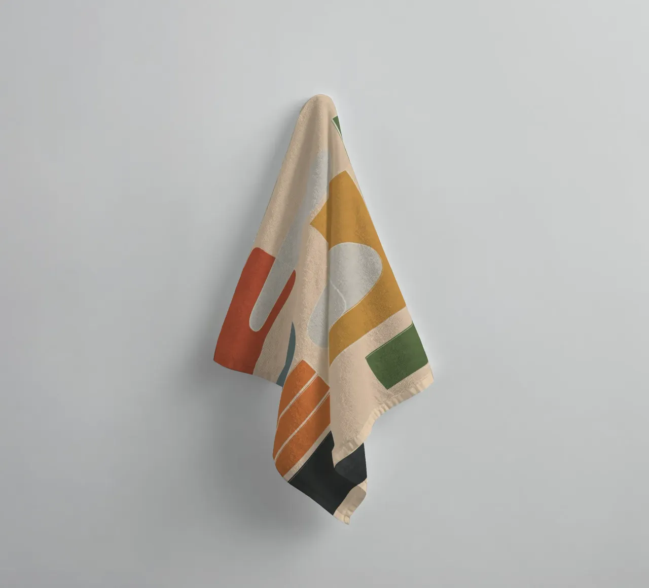Modern Abstract Art III towel by cityart