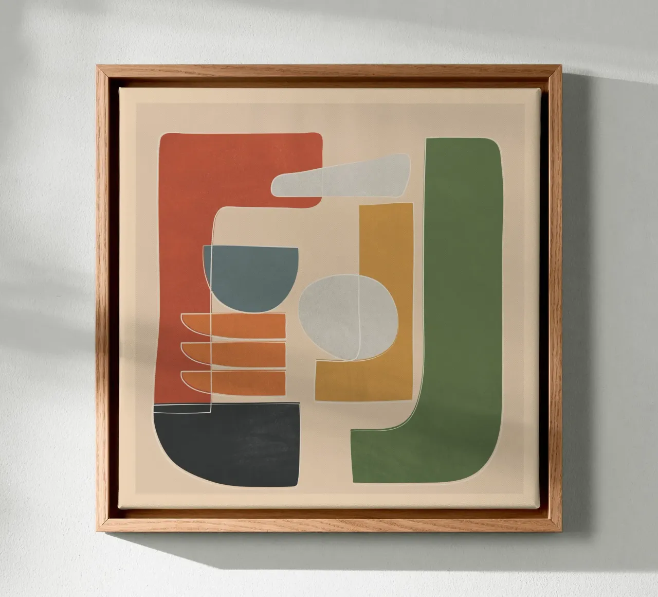 Modern Abstract Art III canvas met Baklijst van cityart