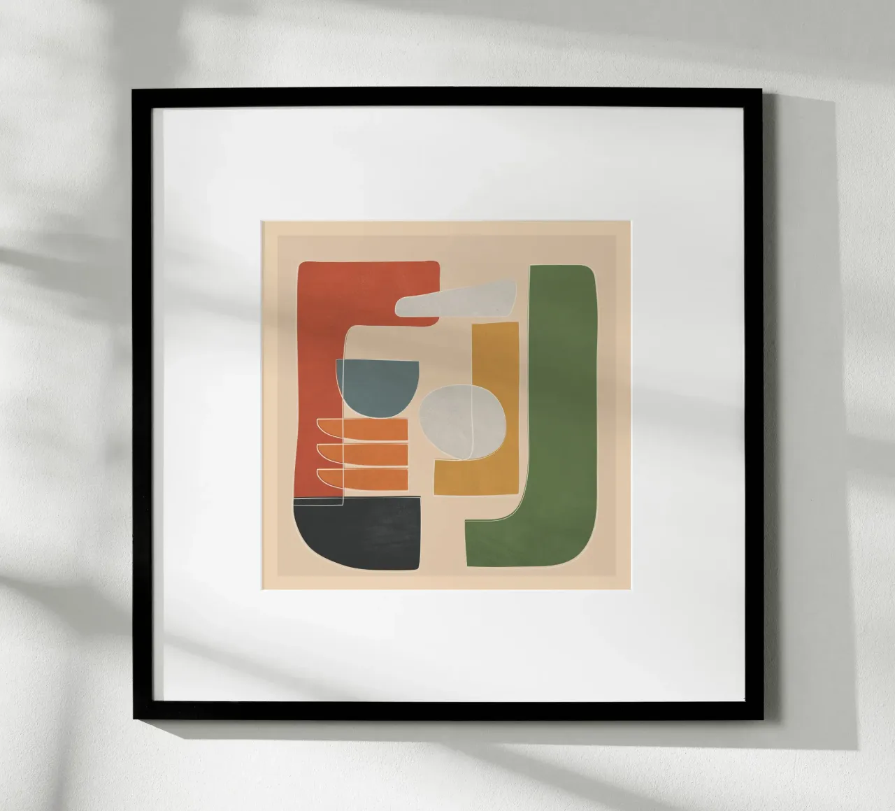 Modern Abstract Art III poster con telaio in plastica da cityart
