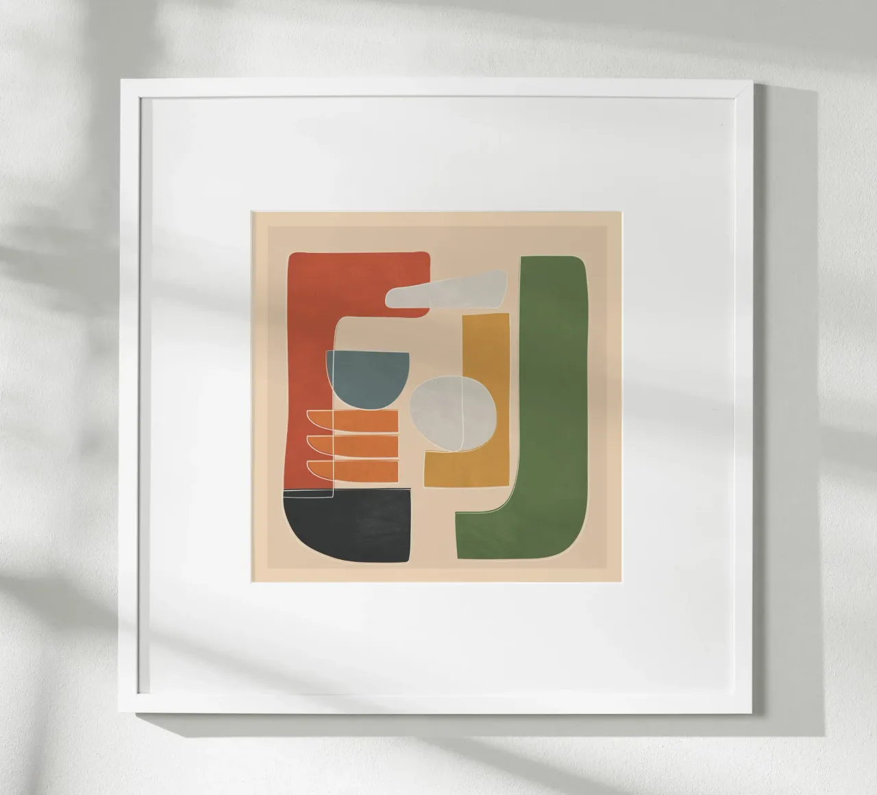 Modern Abstract Art III poster con telaio in plastica da cityart