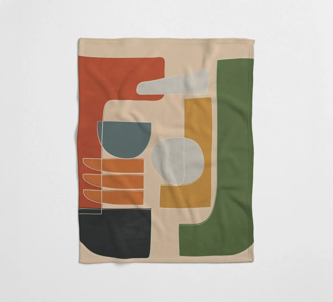 Modern Abstract Art III coperta in pile da cityart