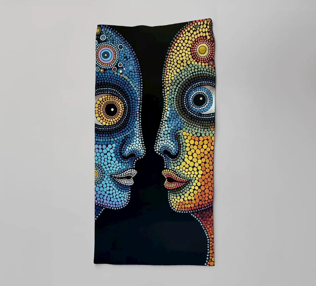 Specchio_1_Stile Hundertwasser asciugamano da bagno da AI-Portraits by LK