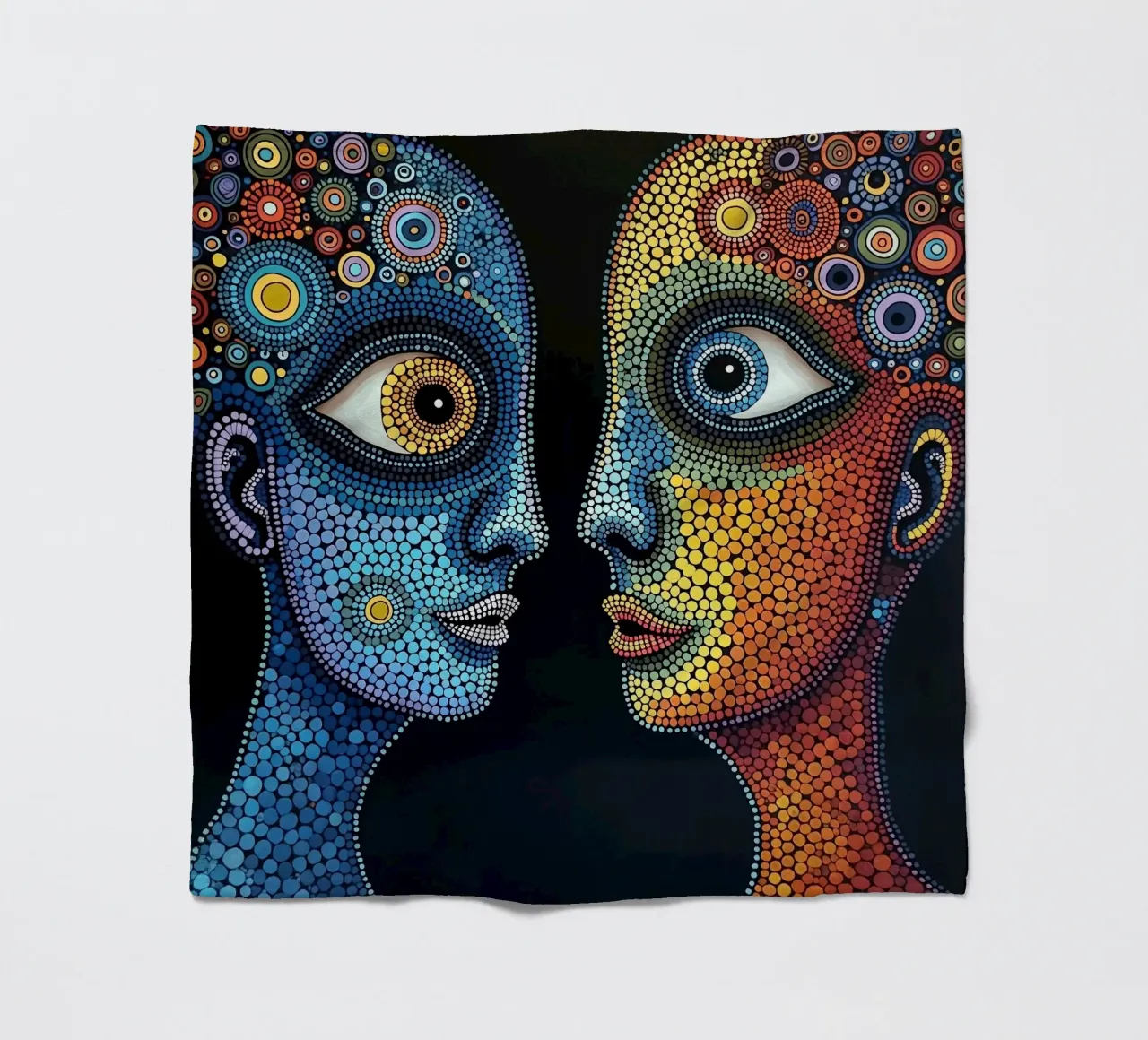 Specchio_1_Stile Hundertwasser coperta in pile da AI-Portraits by LK