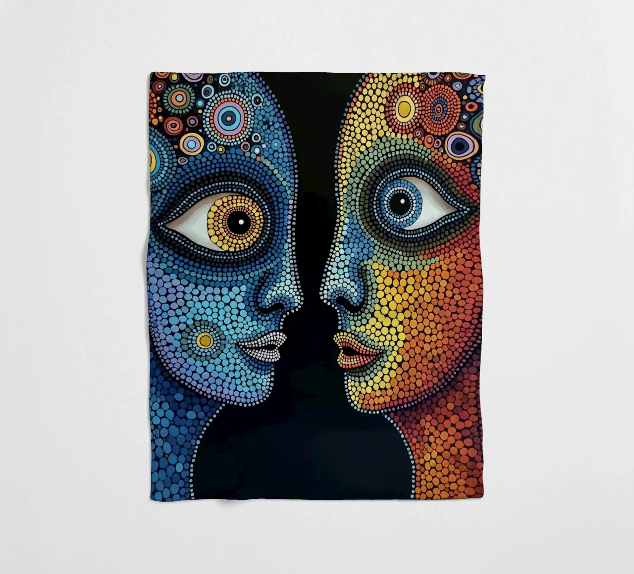 Specchio_1_Stile Hundertwasser coperta in pile da AI-Portraits by LK
