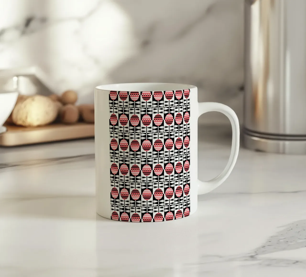 Schema ripetitivo 36 tazza in ceramica da Little Dean