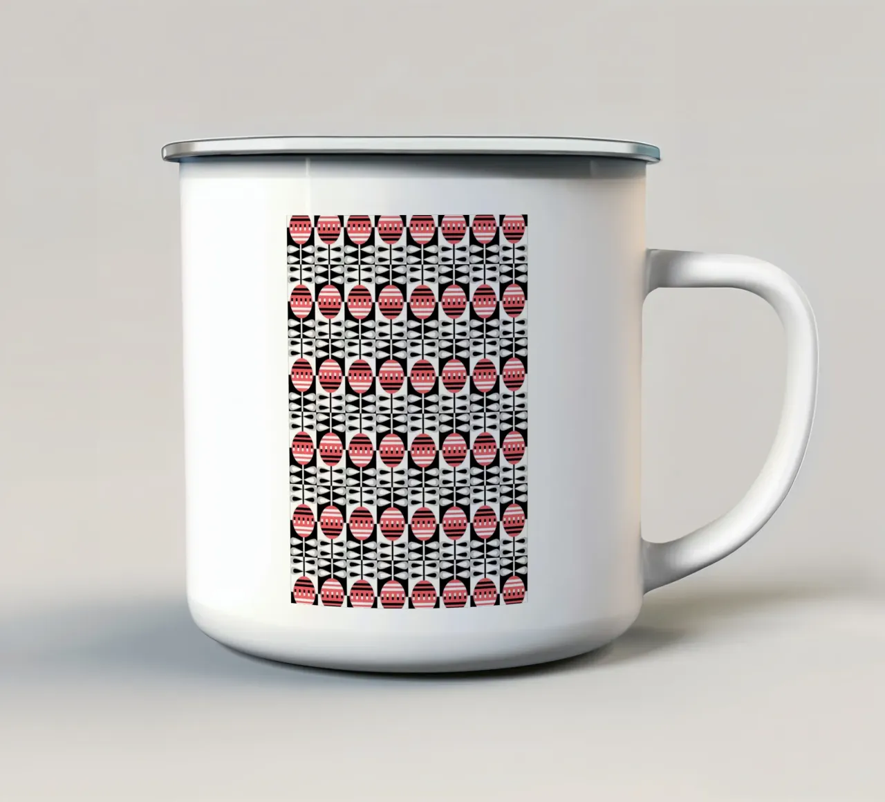 Schema ripetitivo 36 tazza in smalto da Little Dean