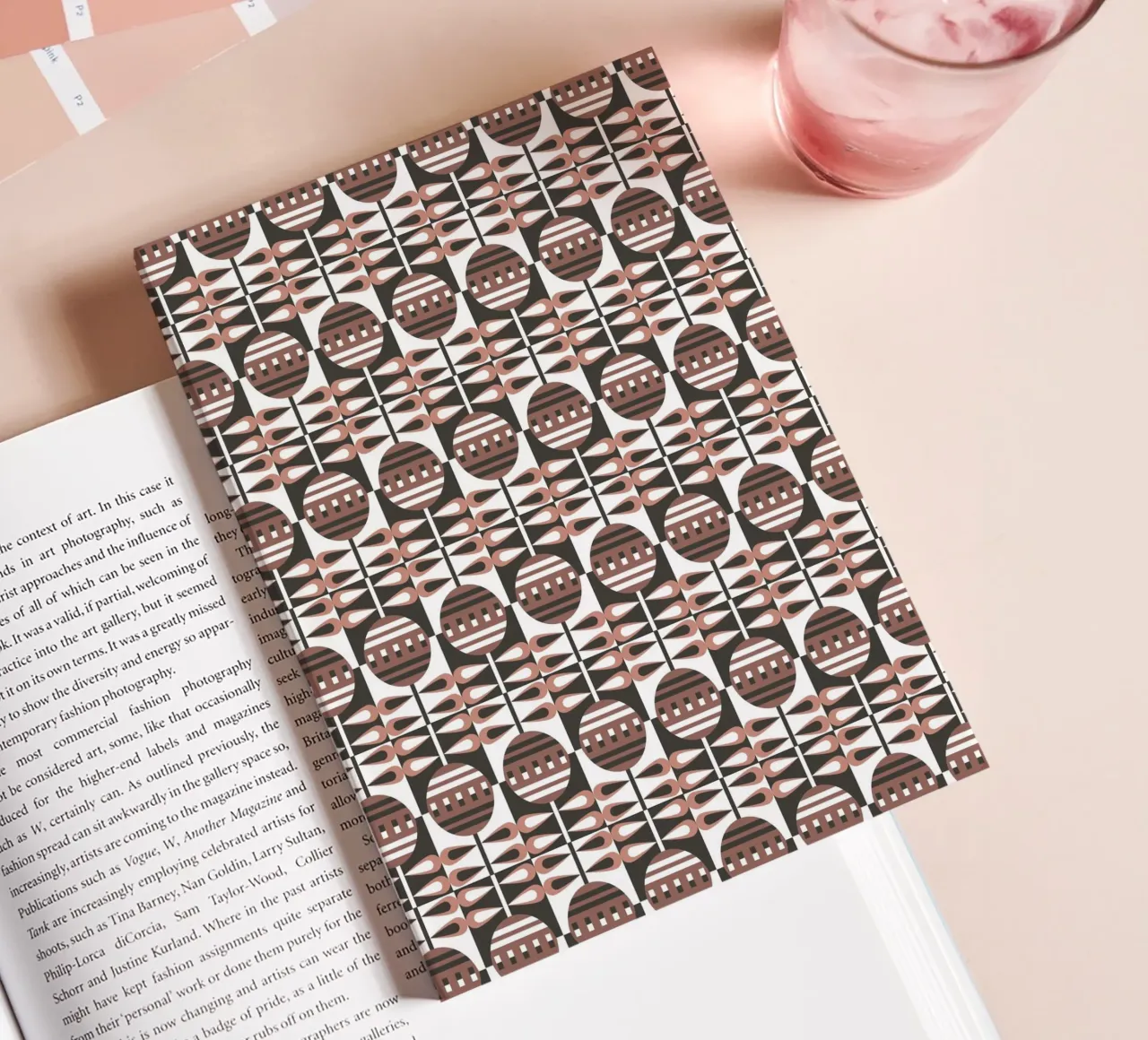 Repetitive pattern 37 notebook by Little Dean