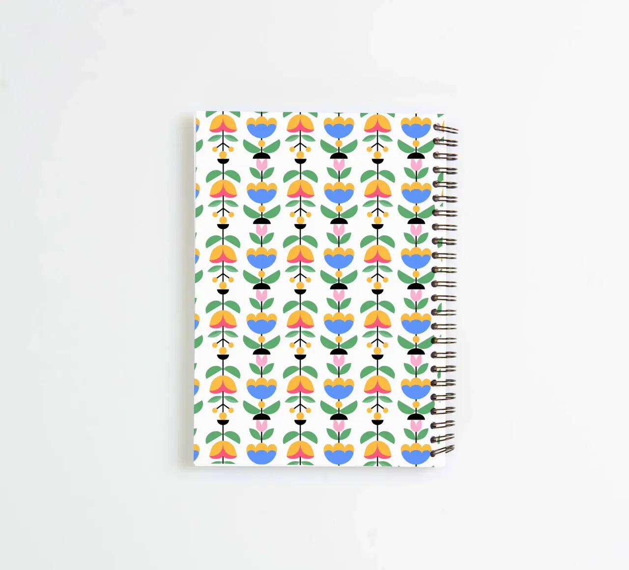 Repetitive pattern 39 spiral notebook by Little Dean