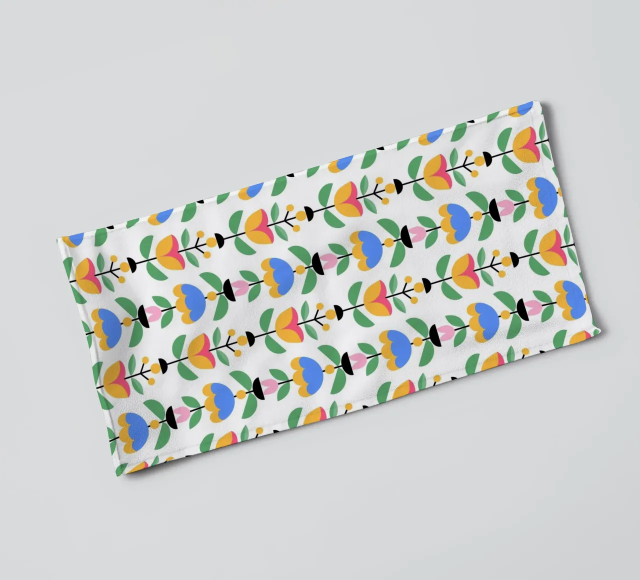 Repetitive pattern 39 towel by Little Dean