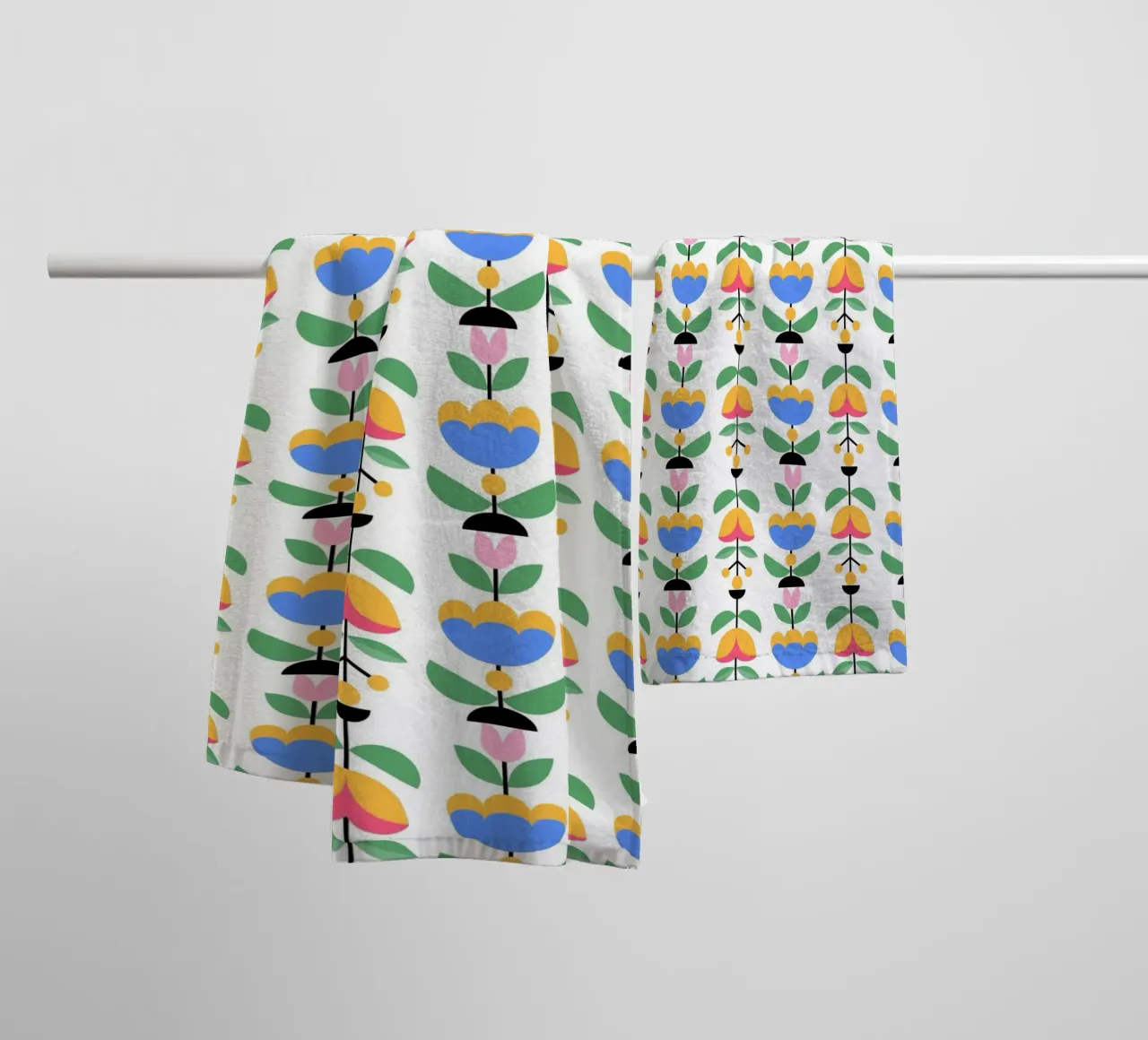 Repetitive pattern 39 towel by Little Dean