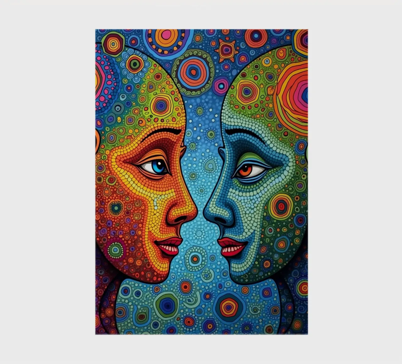 Mirror_2_Style Hundertwasser notebook by AI-Portraits by LK