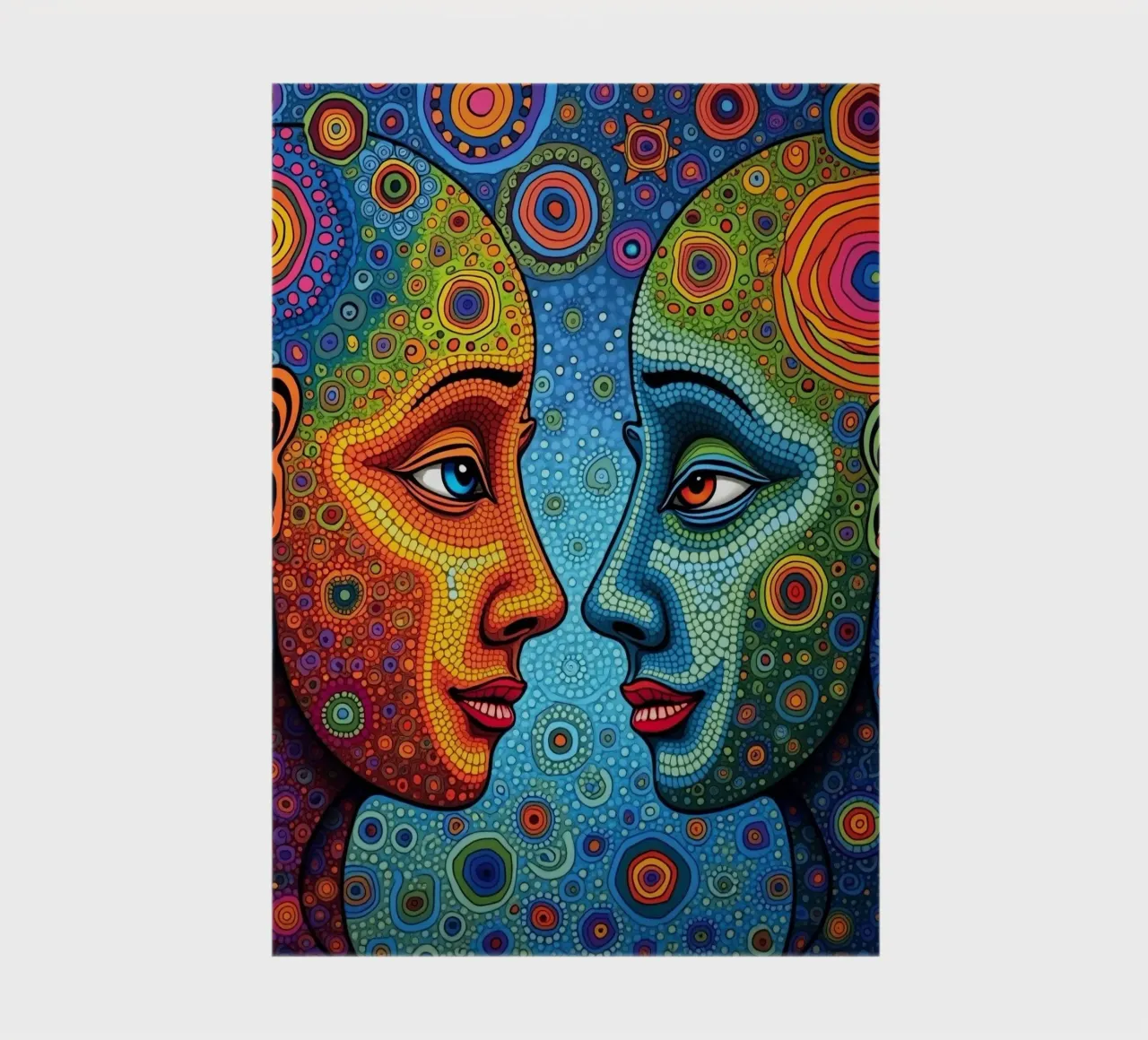 Mirror_2_Style Hundertwasser notebook by AI-Portraits by LK