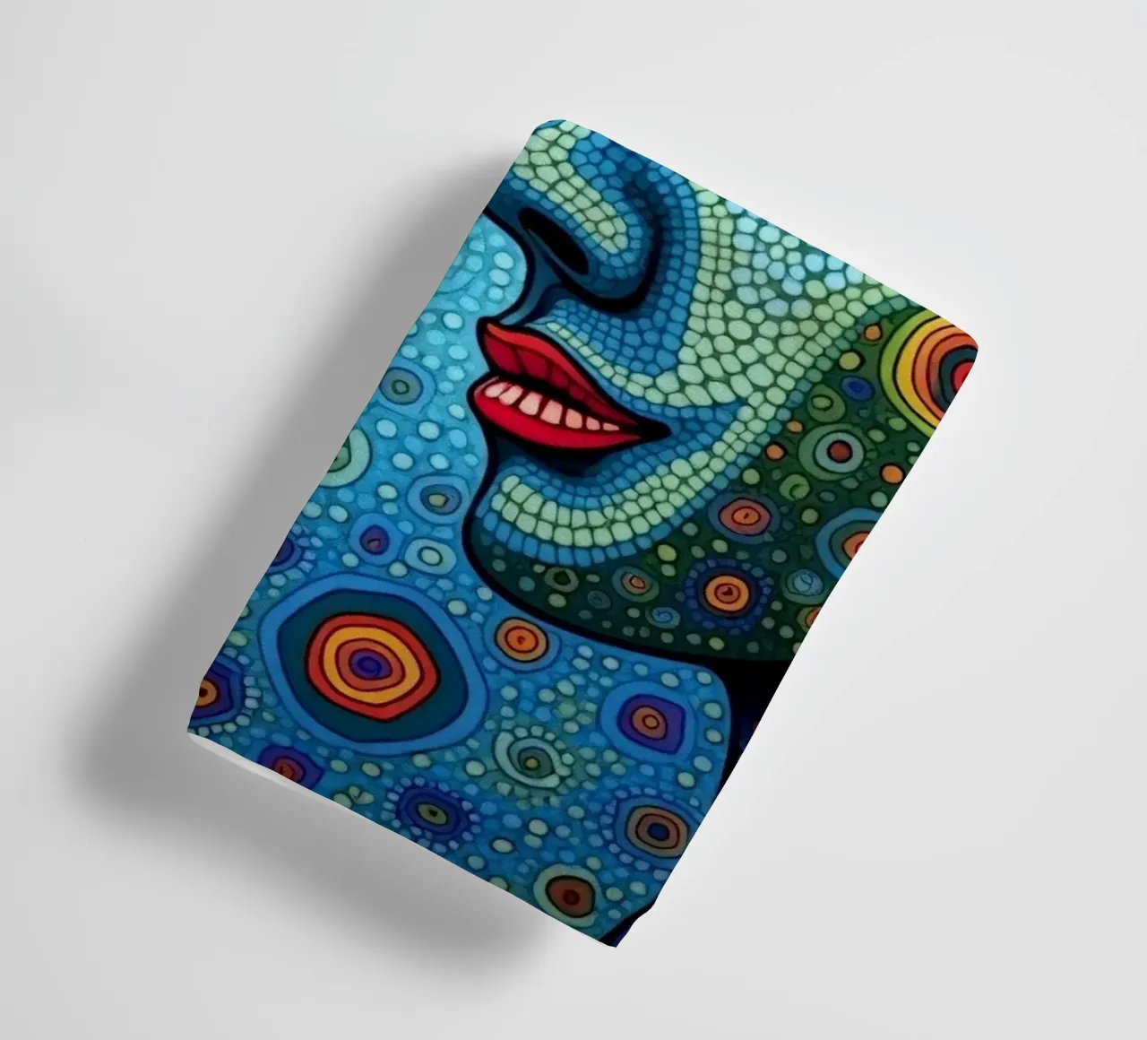 Mirror_2_Style Hundertwasser towel by AI-Portraits by LK
