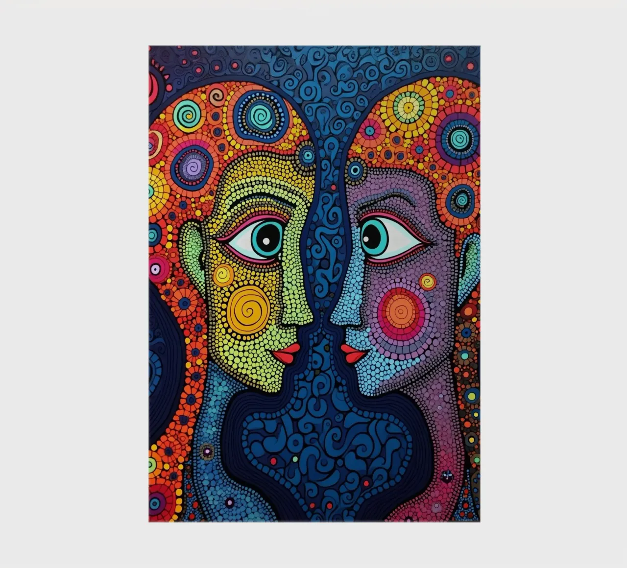 Mirror_3_Style Hundertwasser notebook by AI-Portraits by LK
