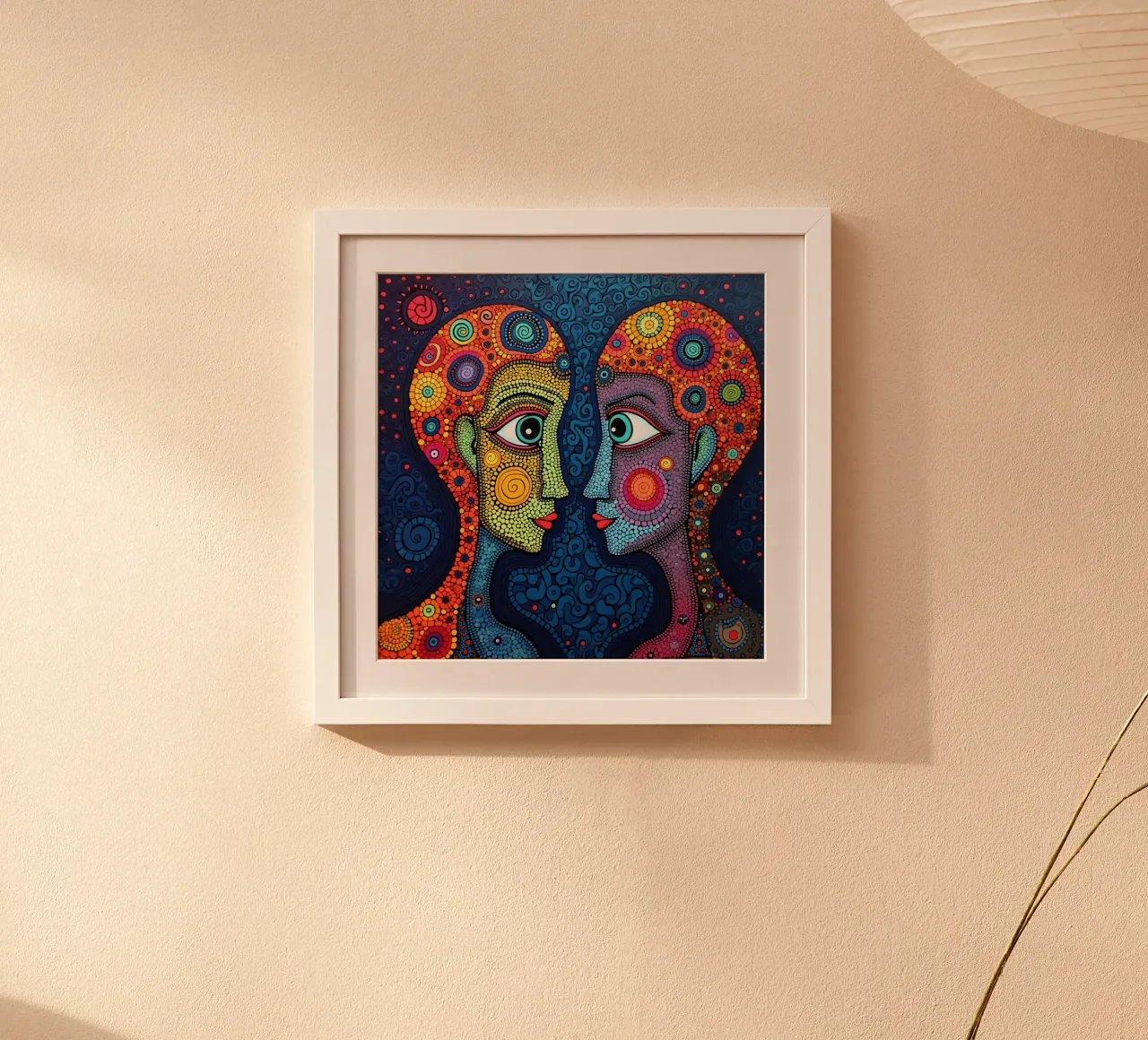 Specchio_3_Stile Hundertwasser carta hahnemühle da AI-Portraits by LK