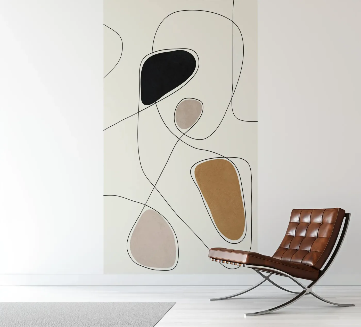 Thin Flow I fotobehang van Flow Line