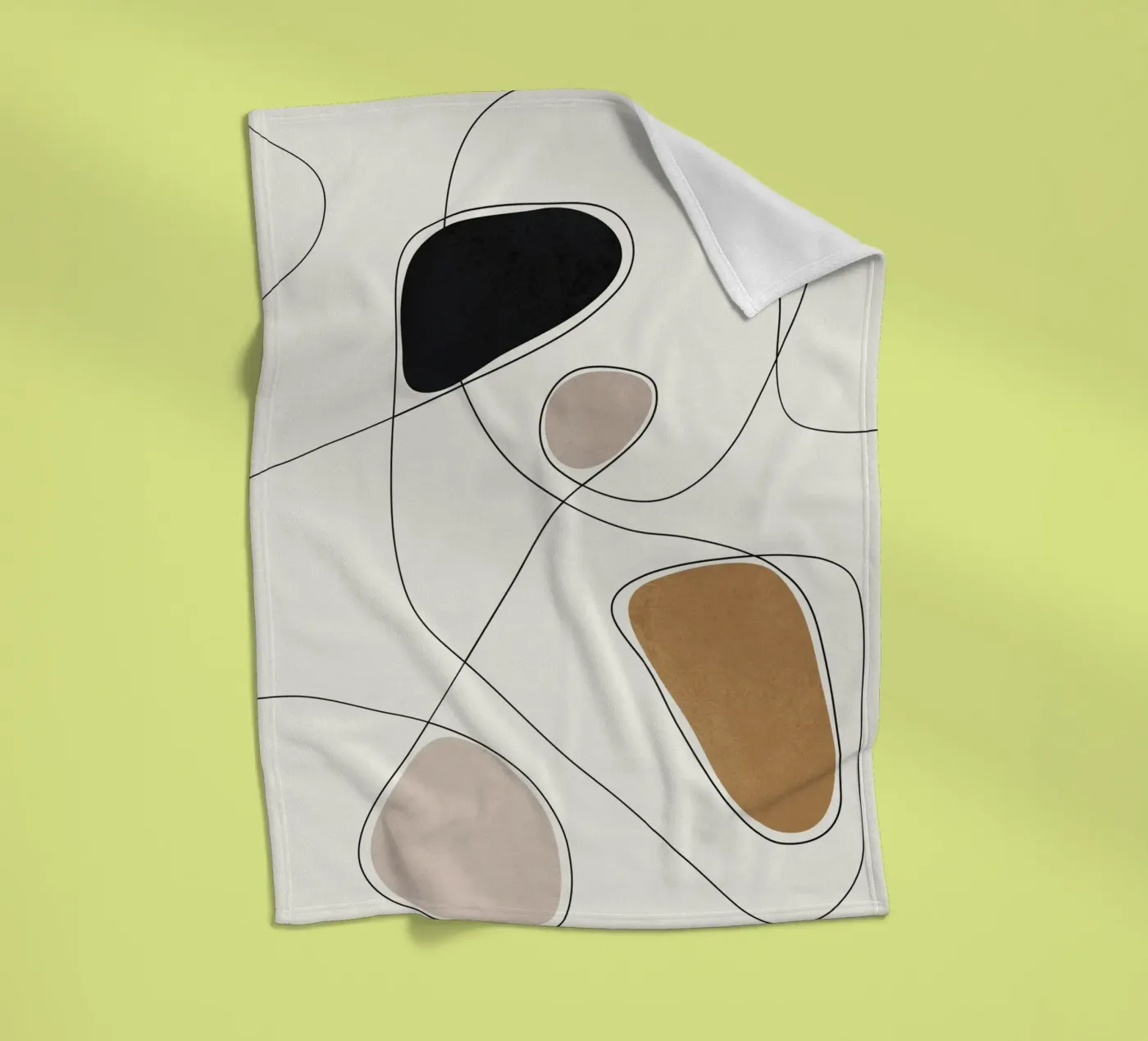 Thin Flow I fleece blanket by Flow Line