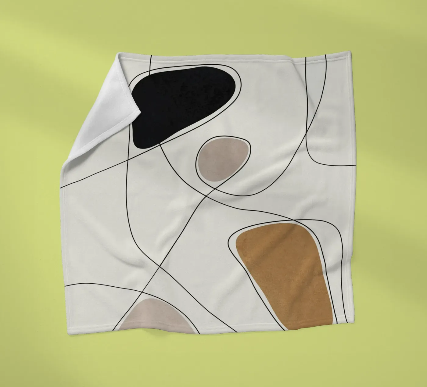 Thin Flow I fleece blanket by Flow Line