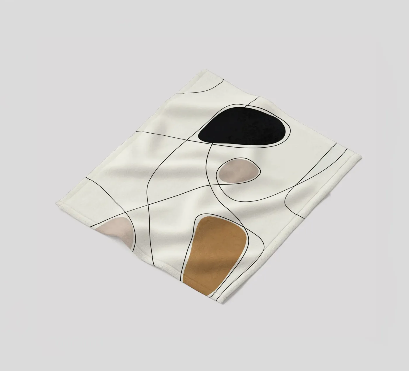 Thin Flow I fleece blanket by Flow Line