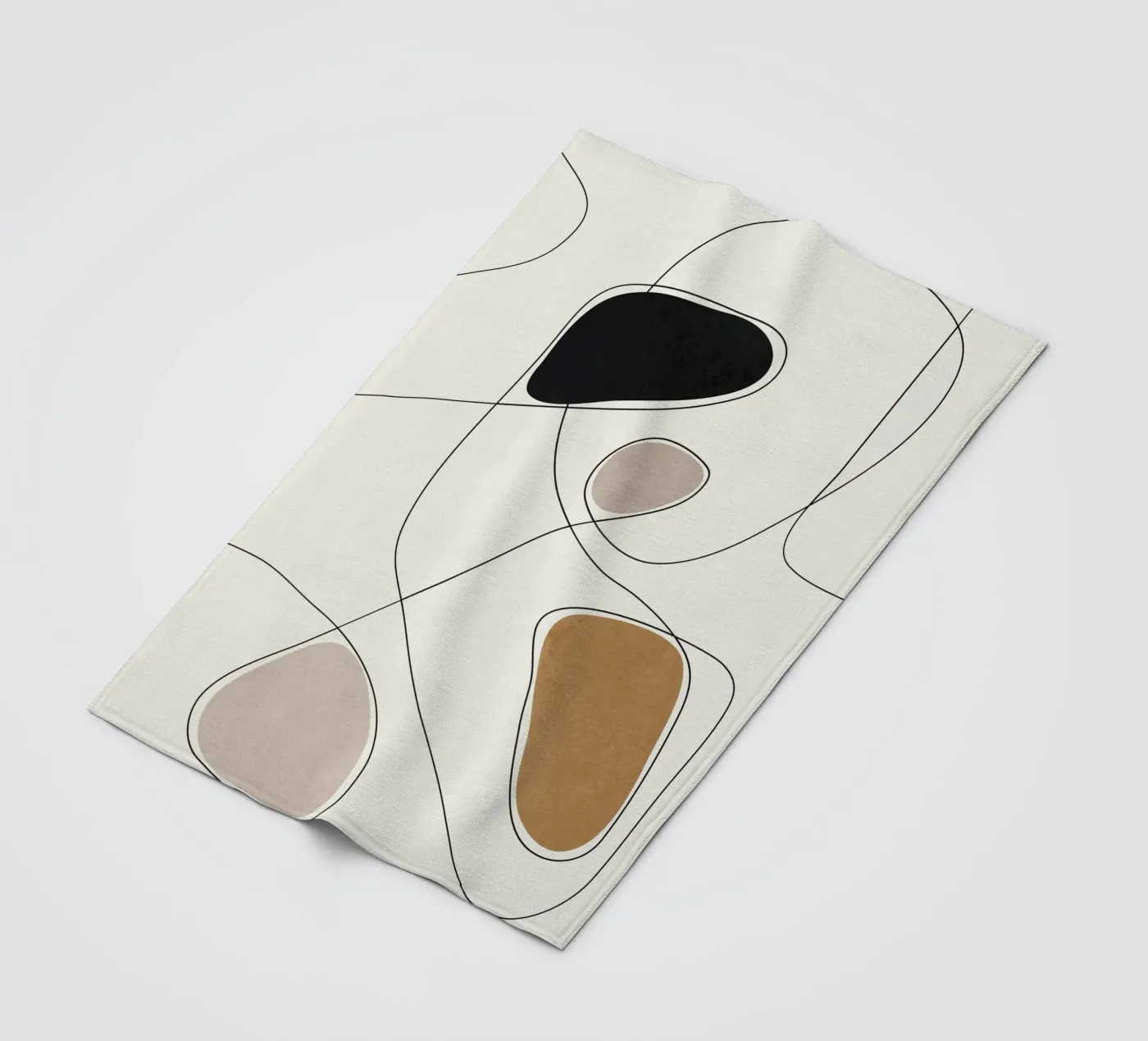 Thin Flow I fleece blanket by Flow Line