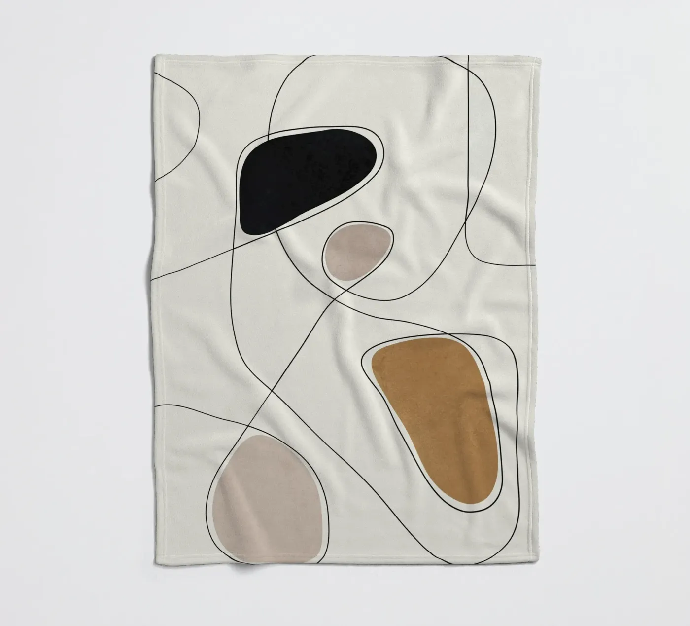 Thin Flow I fleece blanket by Flow Line