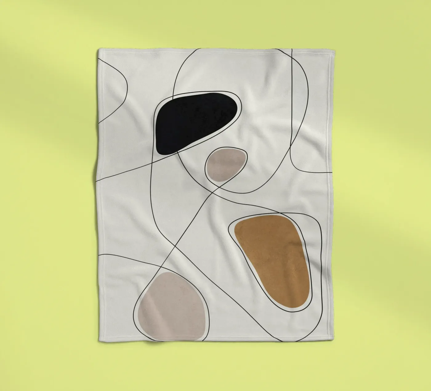 Thin Flow I fleece blanket by Flow Line