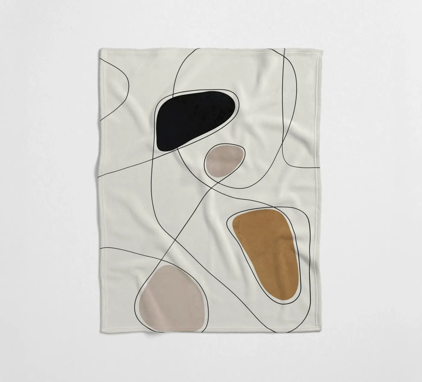 Thin Flow I fleece blanket by Flow Line