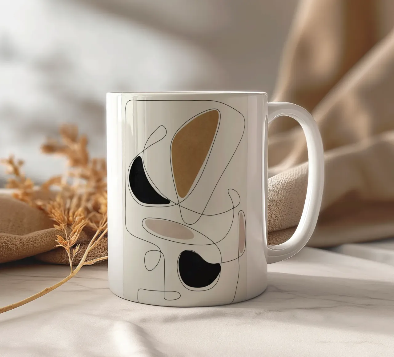 Thin Flow III tazza in ceramica da Flow Line