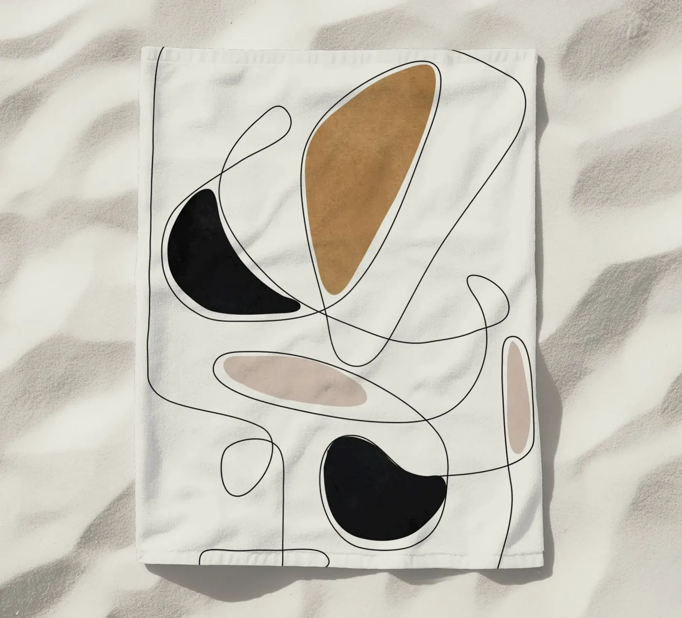 Thin Flow III beach towel by Flow Line