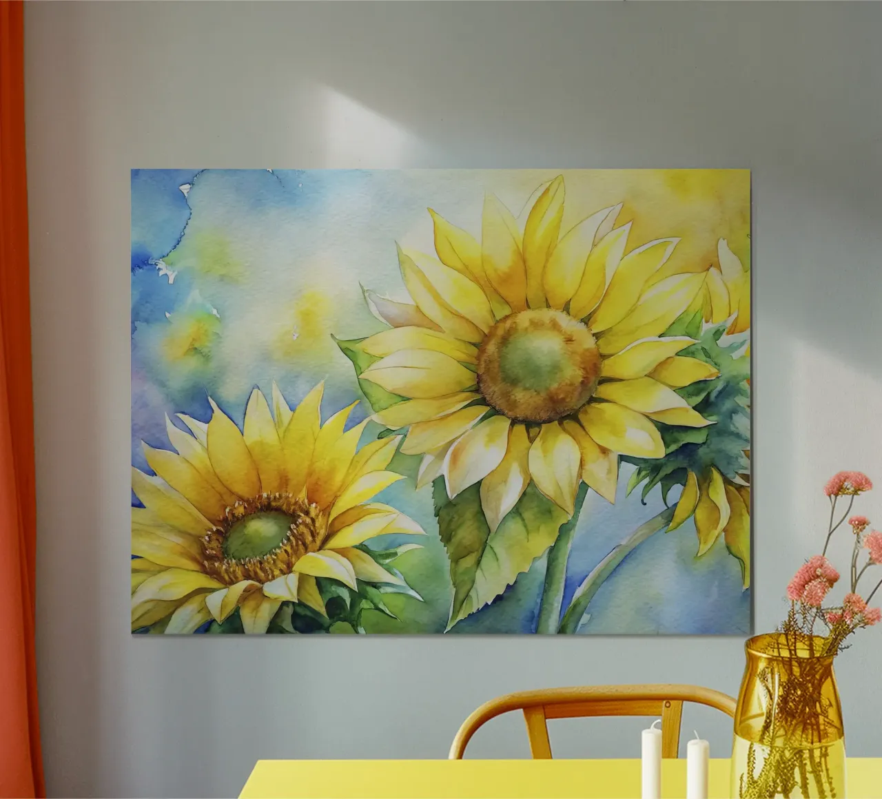 i girasoli poster con telaio in plastica da 🎨 Point and Art