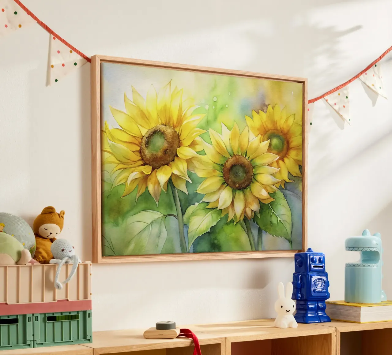 i girasoli II tela con Cornice a cassetta da 🎨 Point and Art