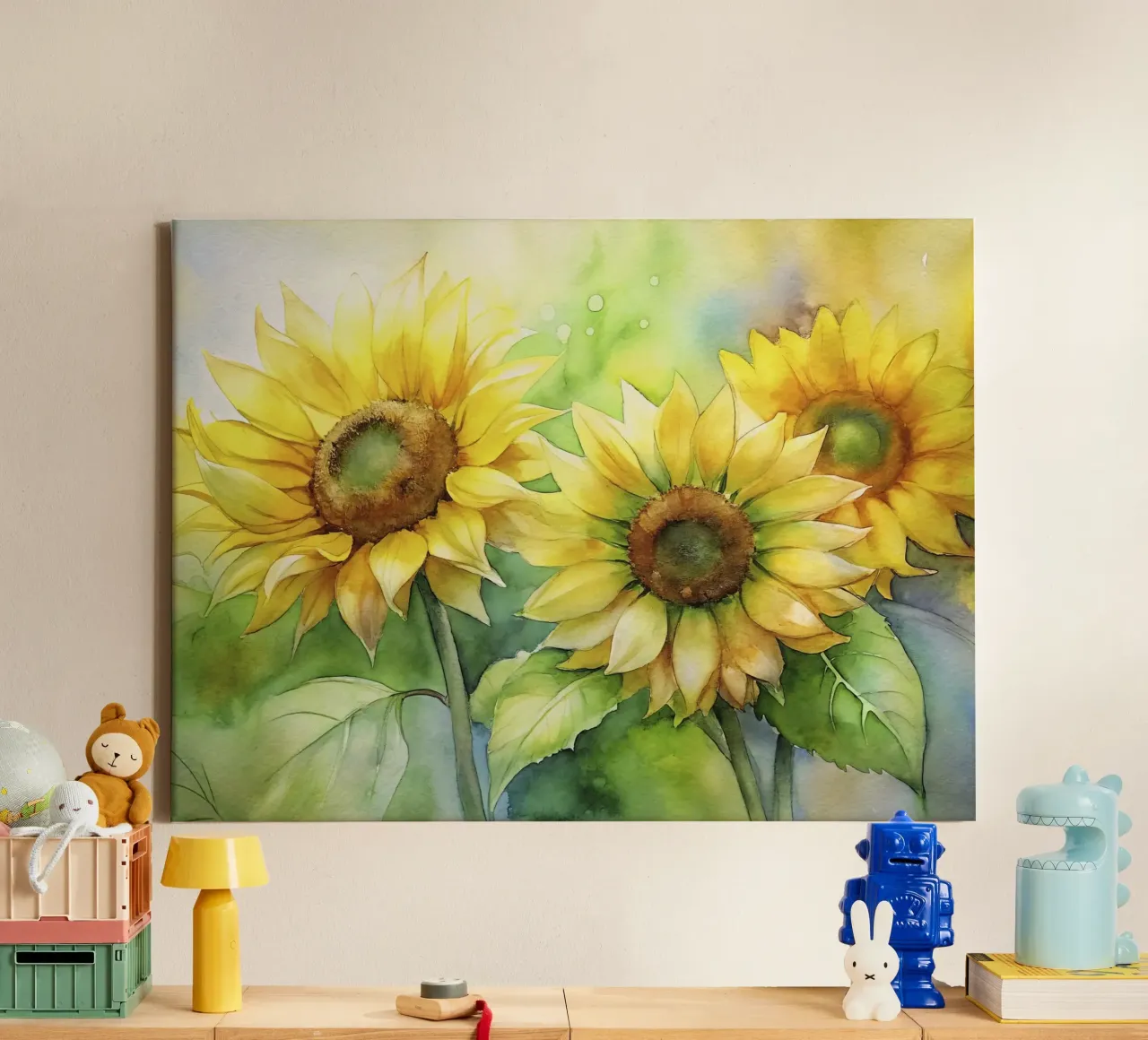 i girasoli II tela con Cornice a cassetta da 🎨 Point and Art