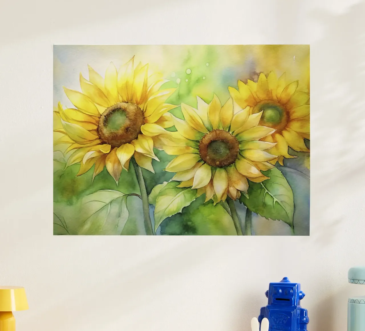 i girasoli II poster con telaio in plastica da 🎨 Point and Art
