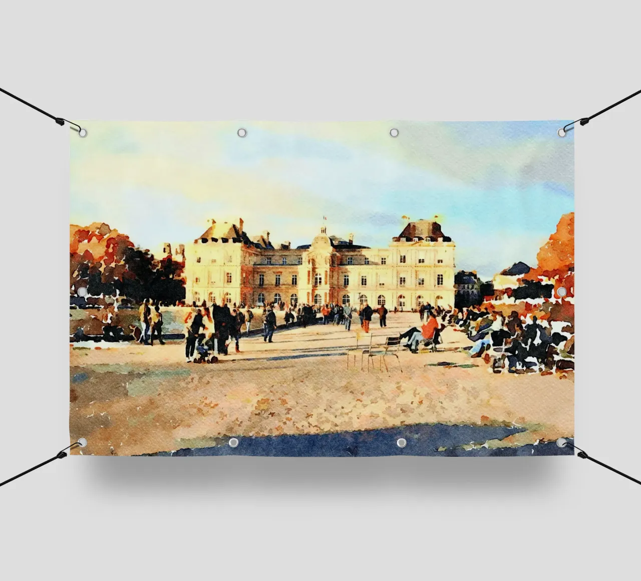 A Parigi telo in pvc da Massimo Frascogna