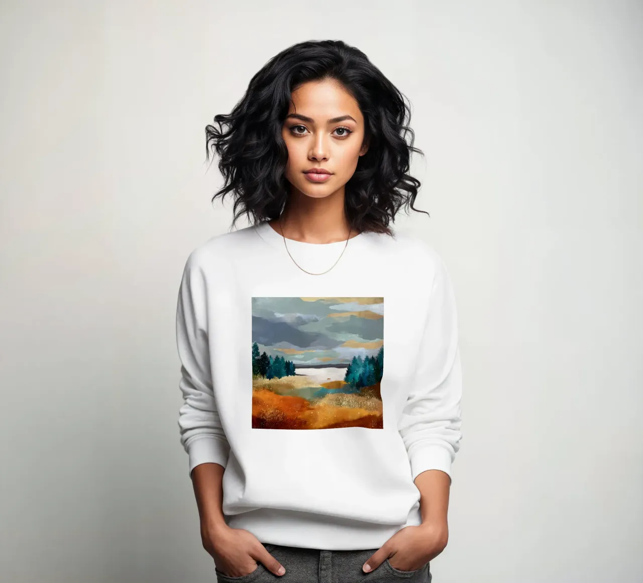 Between Pines and Clouds sweatshirt van Dune