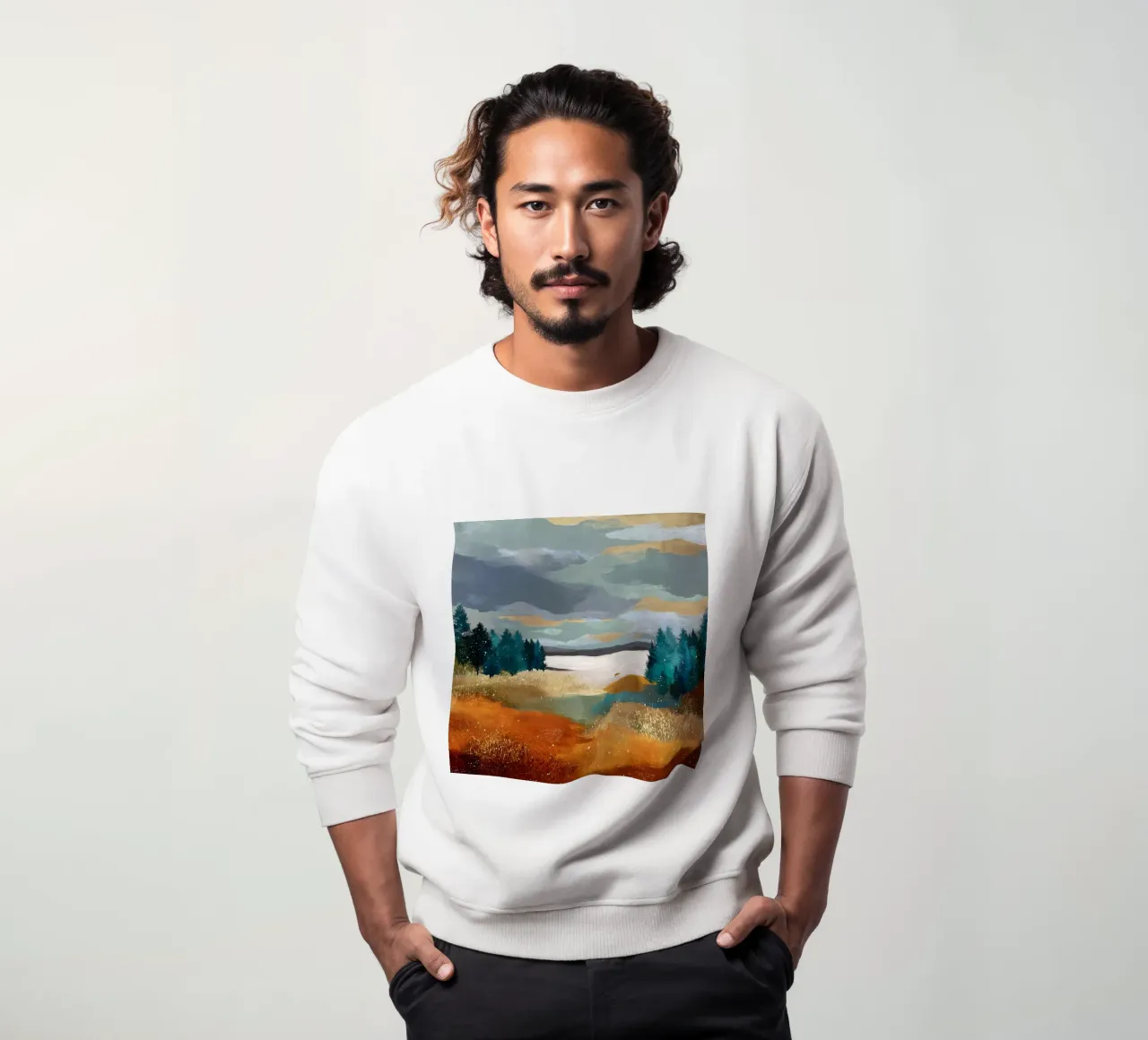 Between Pines and Clouds sweatshirt van Dune