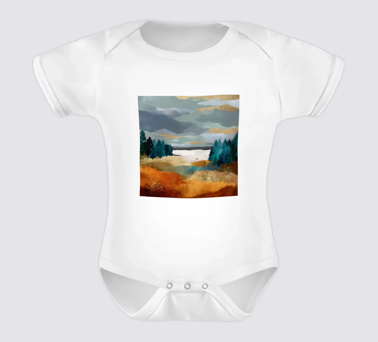 Between Pines and Clouds body neonato maniche corte da Dune