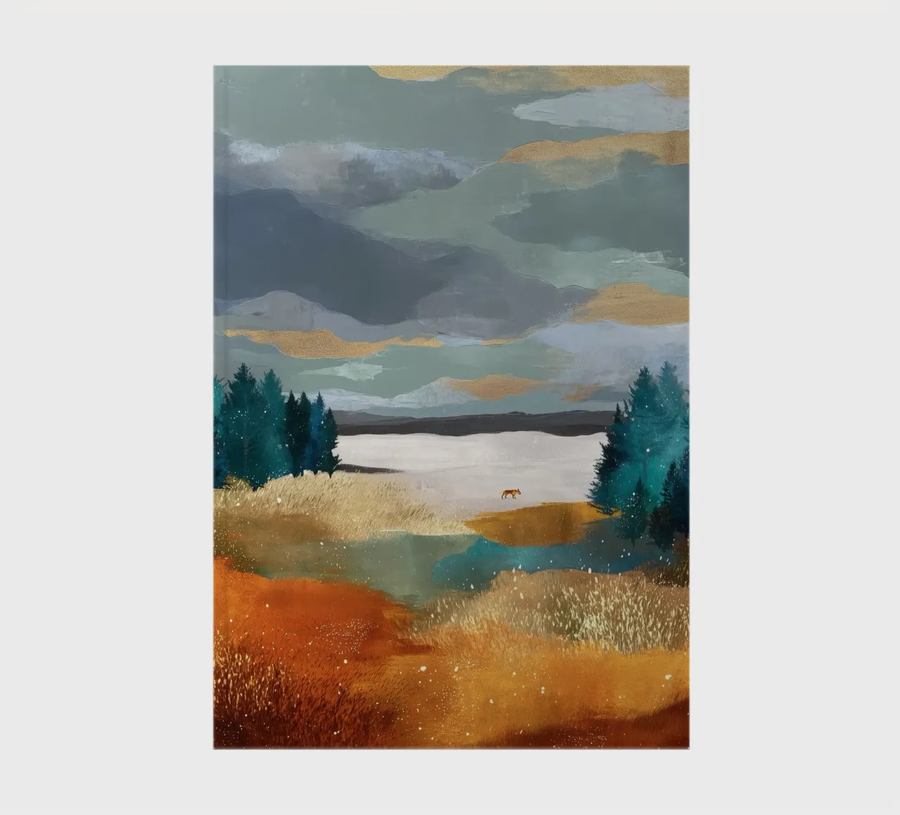 Between Pines and Clouds notebook by Dune