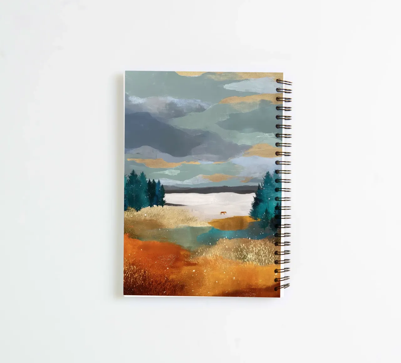 Between Pines and Clouds spiral notebook by Dune