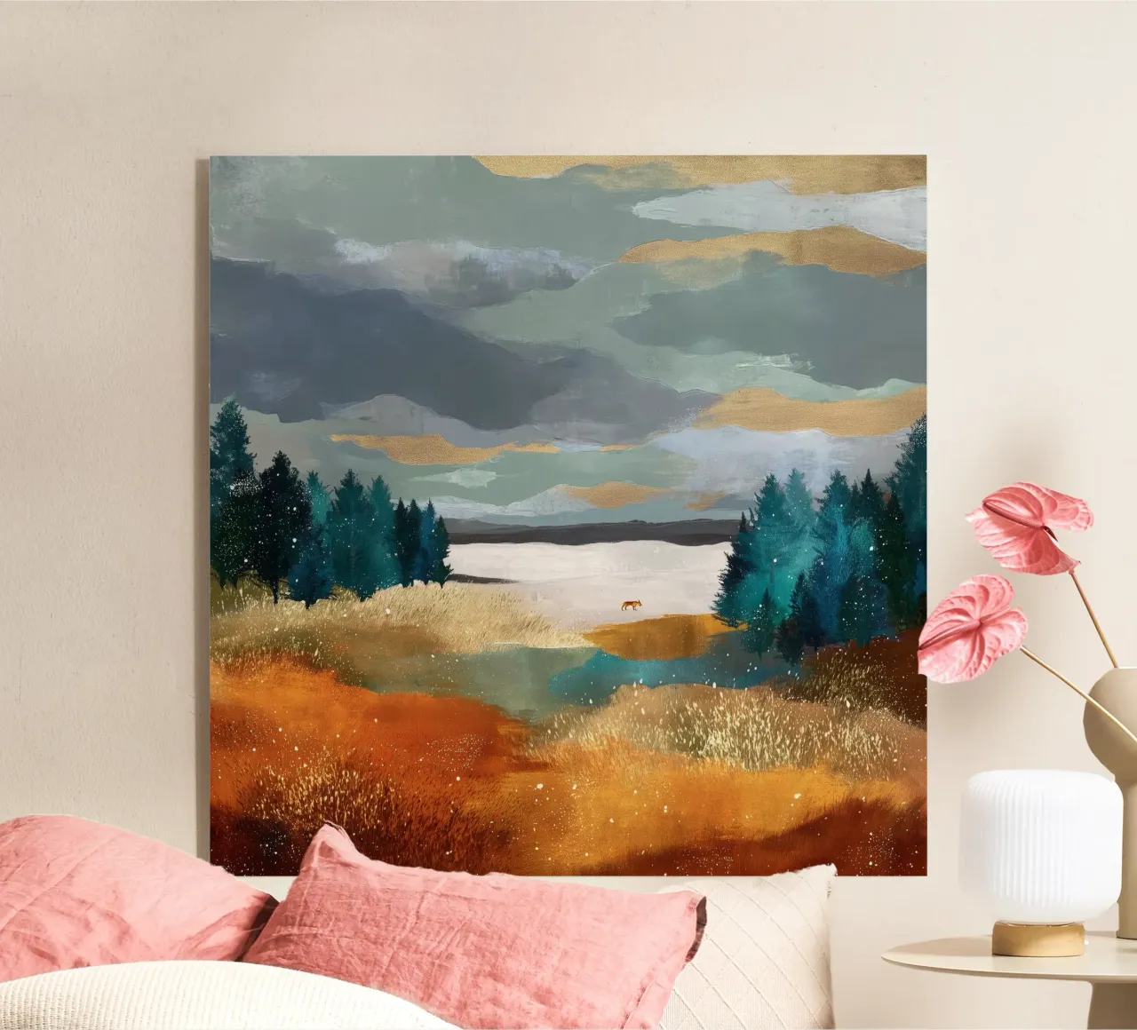 Between Pines and Clouds plexiglass da Dune