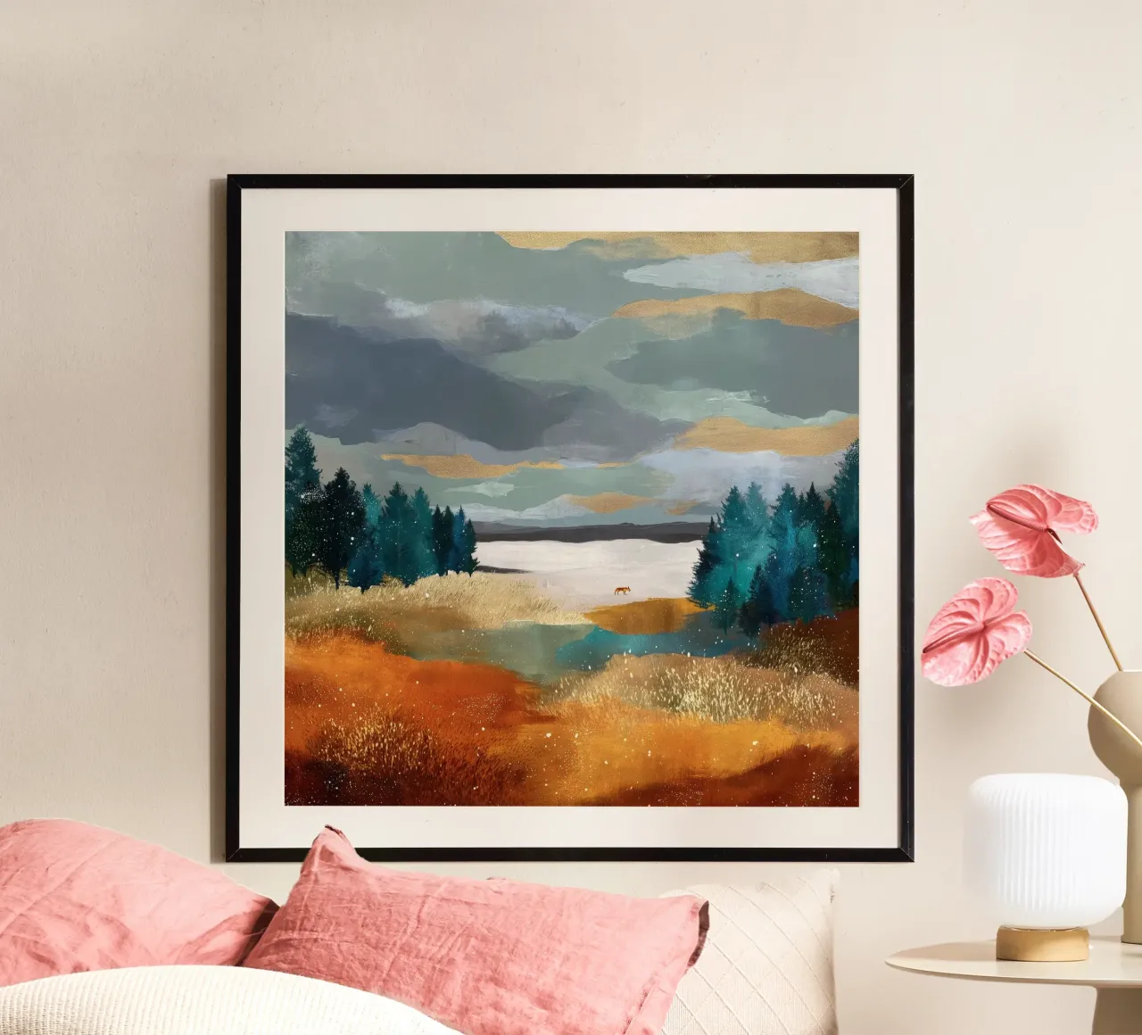 Between Pines and Clouds carta hahnemühle da Dune